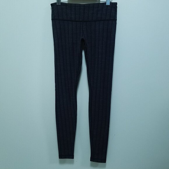 Lululemon Textured Ziggy Wee September Luon Leggings Size 8 Medium 30" Inseam - Picture 2 of 10
